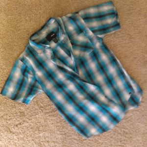 Hurley Short Sleeve Plaid Shirt